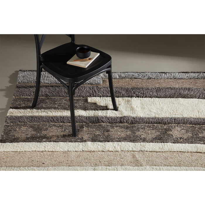 Hioshop Vincent vloerkleed 230x162cm wit.