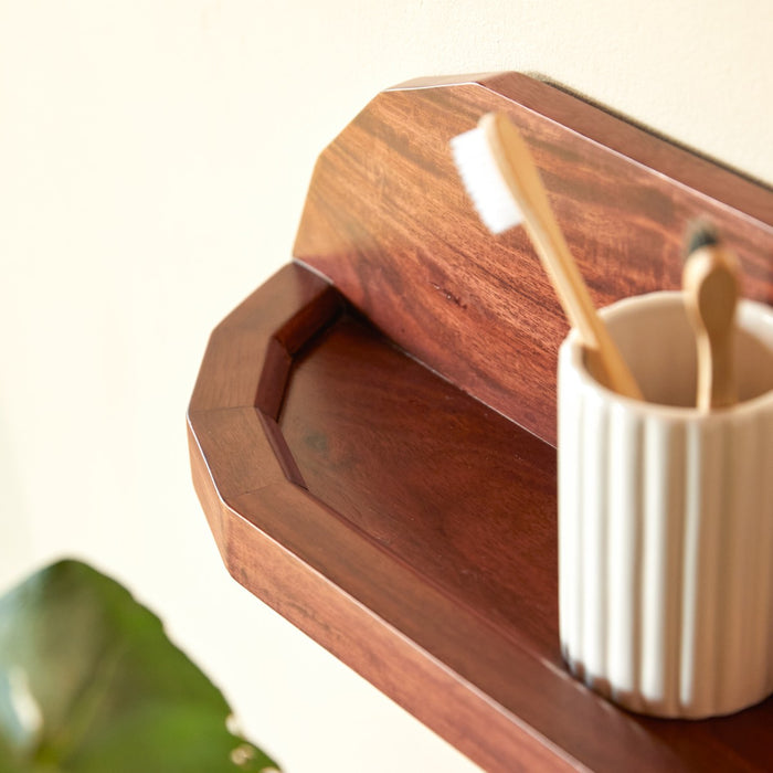 Tikamoon - Badkamerwandplank in massief palissanderhout 60 cm