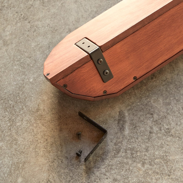 Tikamoon - Badkamerwandplank in massief palissanderhout 60 cm