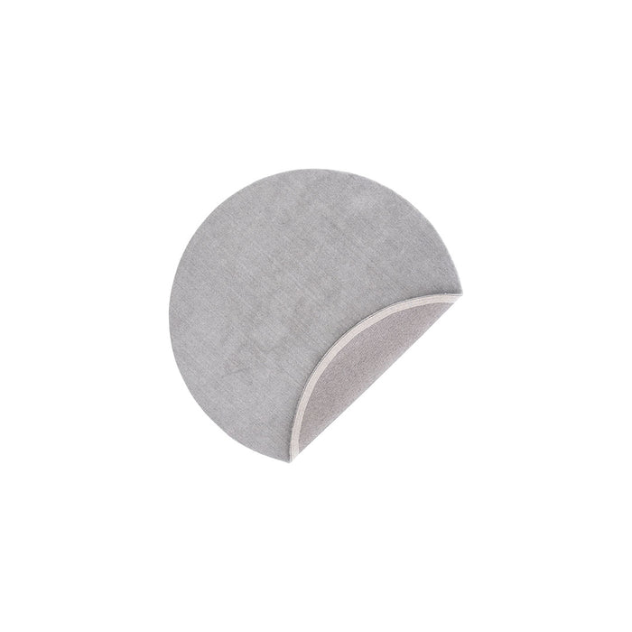 Hioshop Ulla vloerkleed Ø200cm lichtgrijs.