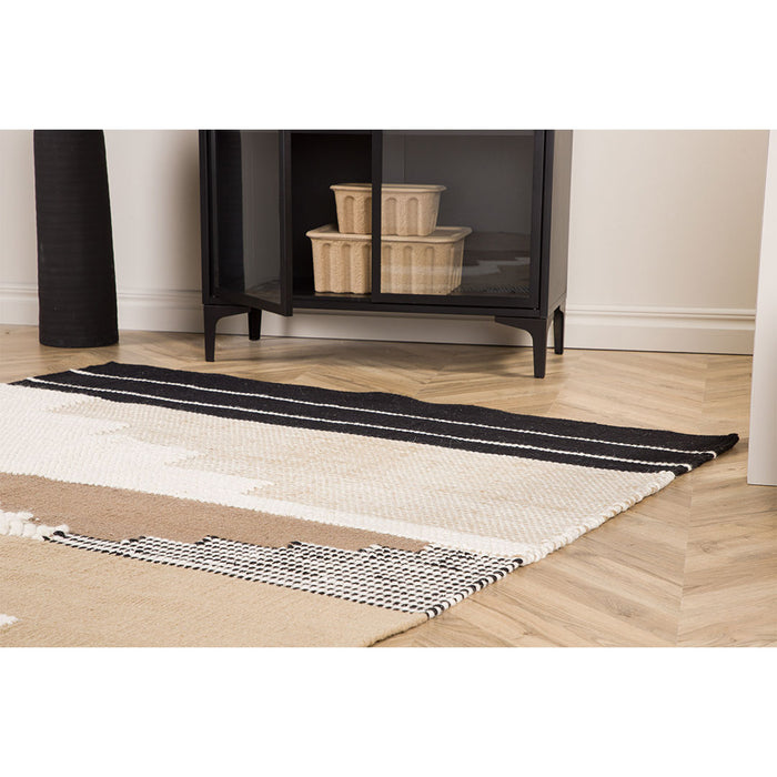 Hioshop Aston vloerkleed 230x162cm bruin.