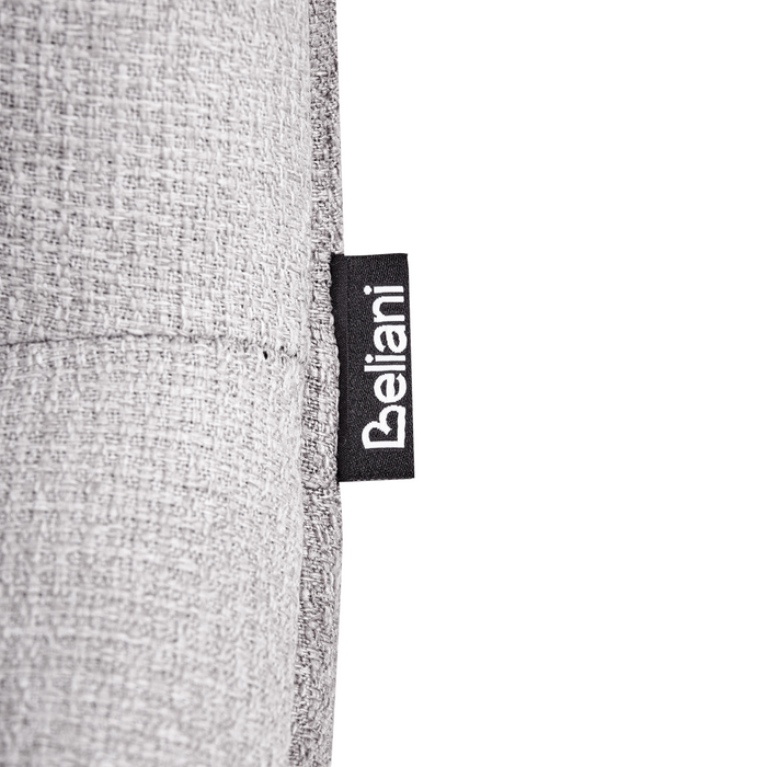 Beliani - LORIDA - Eetkamerstoel set van 2 - Lichtgrijs - Stof