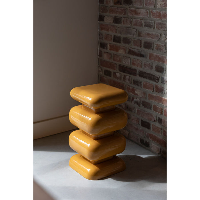 Dutchbone Stubby Bijzettafel Okergeel