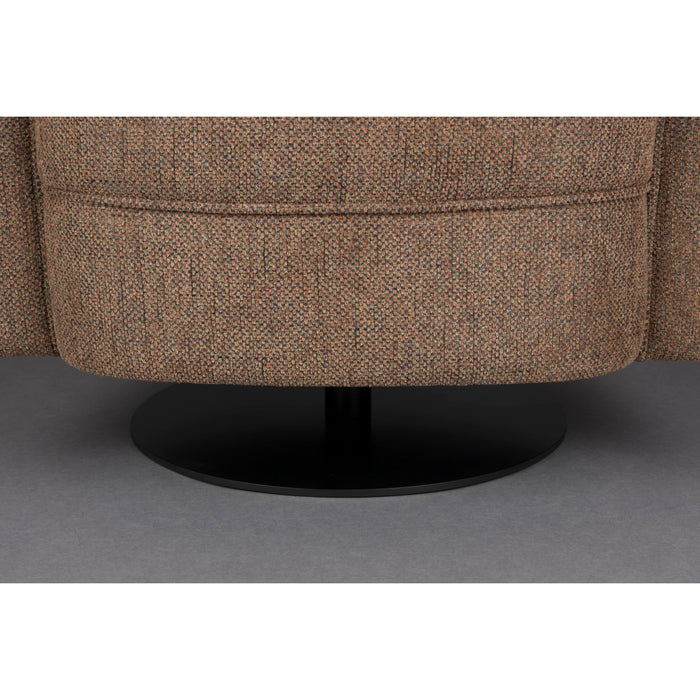 Dutchbone Flower Fauteuil| Draaistoel Bruin
