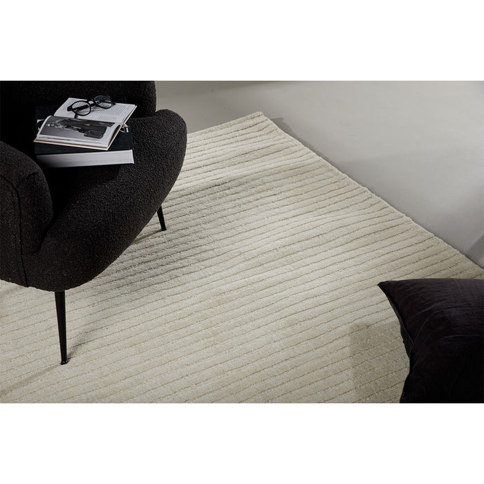 Hioshop Milton vloerkleed 300x202cm wit.