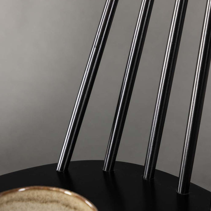 Hioshop Lönneberga eetkamerstoel hout zwart.