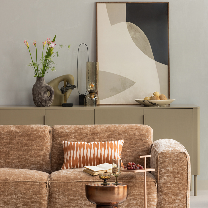 WOOOD Toste Bijzettafel - Metaal - Oud Roze - 64x22x22