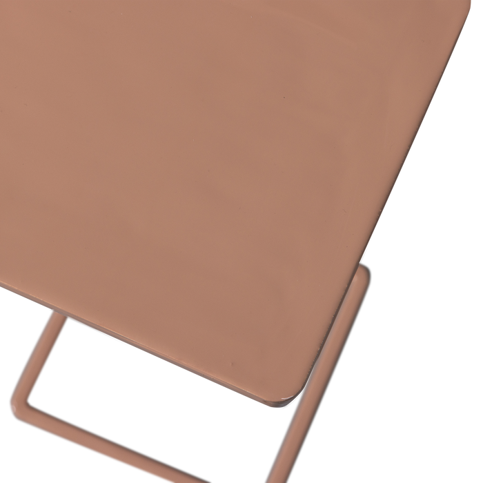 WOOOD Toste Bijzettafel - Metaal - Oud Roze - 64x22x22