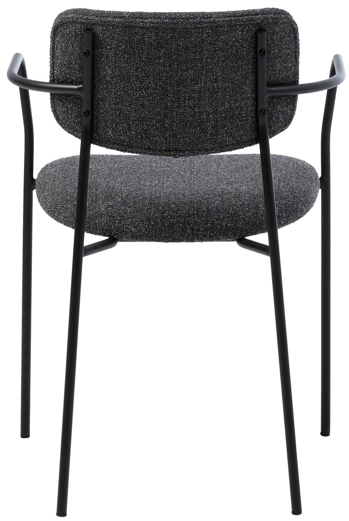 Hygge Interiors Zama Melange Donkergrijs Eetkamerstoel set van 2