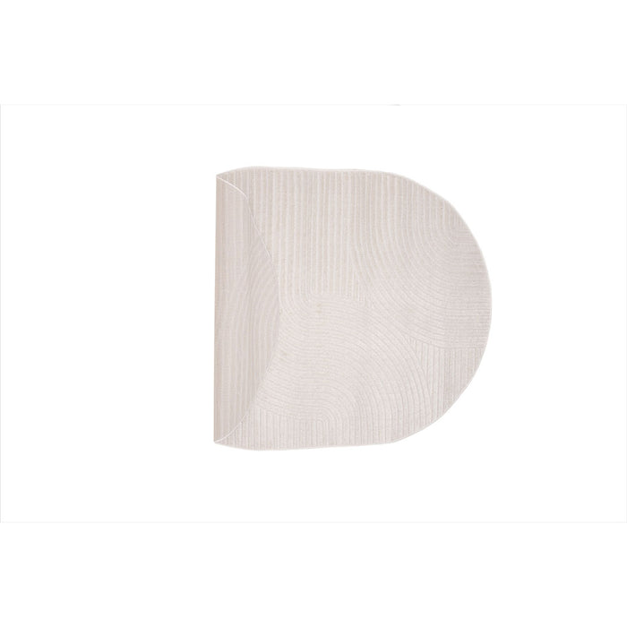 Hioshop Vince vloerkleed 160x230 cm wit.