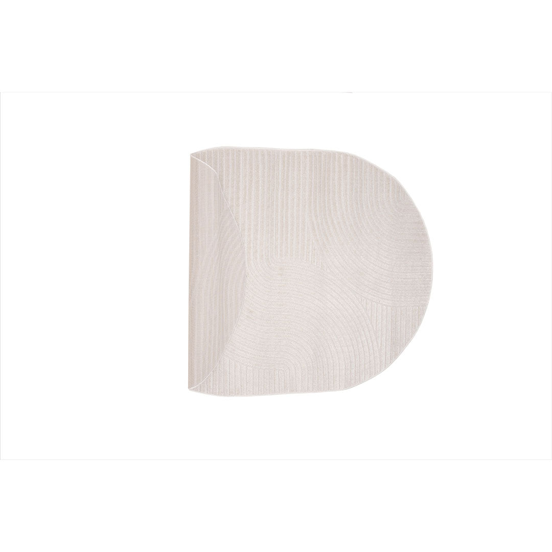 Hioshop Vince vloerkleed 160x230 cm wit.