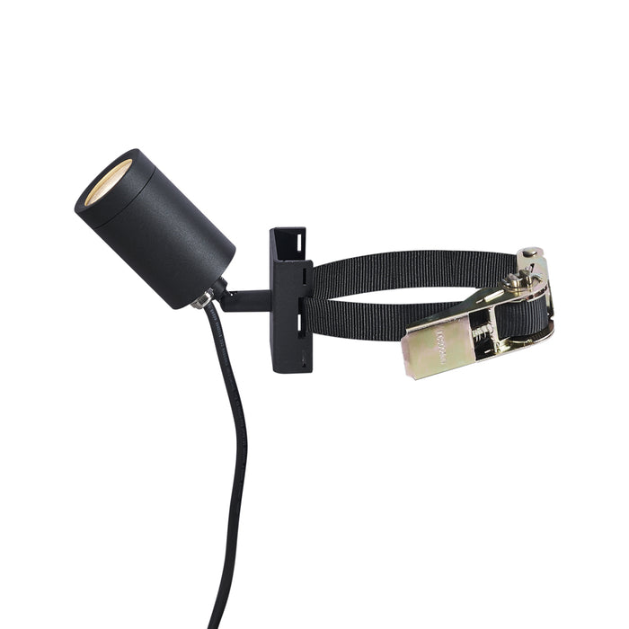 QAZQA Buitenspot zwart voor aan boom GU10 50mm draai- en kantelbaar