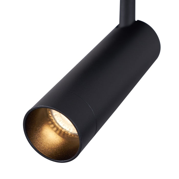 QAZQA Moderne plafondspot zwart rond GU10 35mm draai- en kantelbaar -