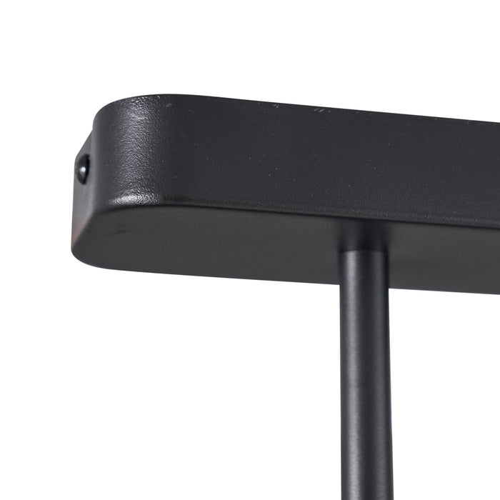 QAZQA Afgeronde plafondspot zwart GU10 35mm 2-lichts draai- en