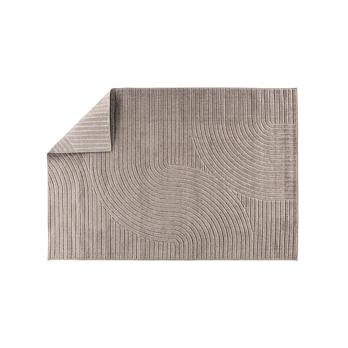 Hioshop Vince vloerkleed 200x290 cm bruin.