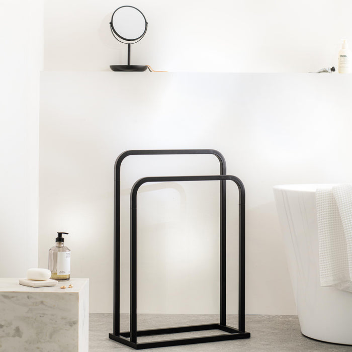 Sealskin Brix Vrijstaand Handdoekrek Gebogen - Zwart