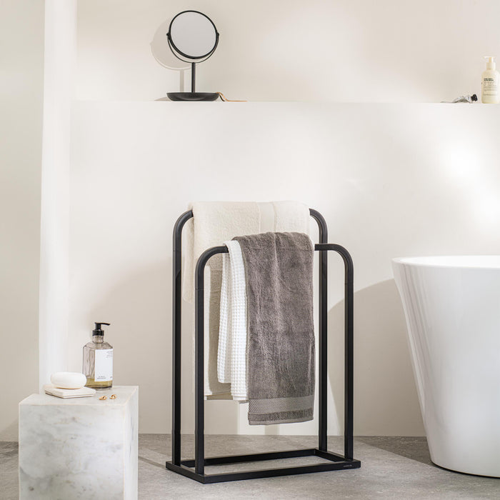 Sealskin Brix Vrijstaand Handdoekrek Gebogen - Zwart