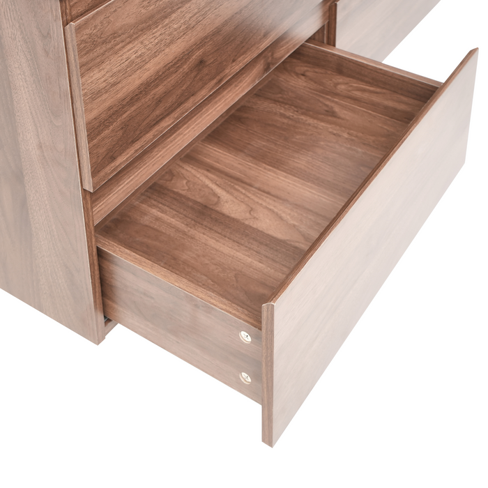 Beliani-CARDIEL-Wandgemonteerde dubbele wastafelkast-Donkerbruin-MDF