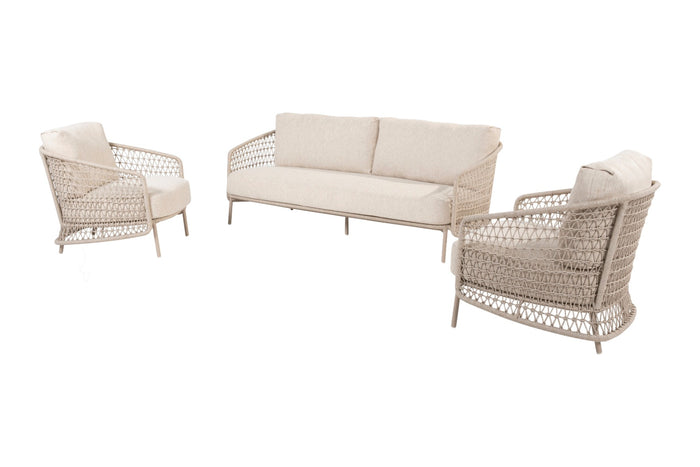 Puccini stoel-bank loungeset - 3-delig