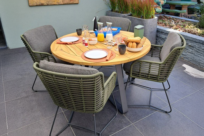 4-Seasons Fabrice tuinstoel - Groen (1 stuk)