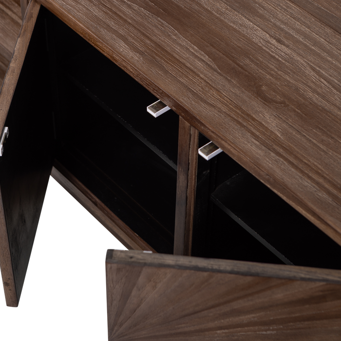 WOOOD Sun Tv-Meubel - Recycled Teak - Bruin - 45x150x44