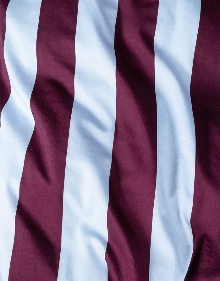 Essenza Minte Stripe Dekbedovertrek 200 x 200|220 cm - Mauve|Blue