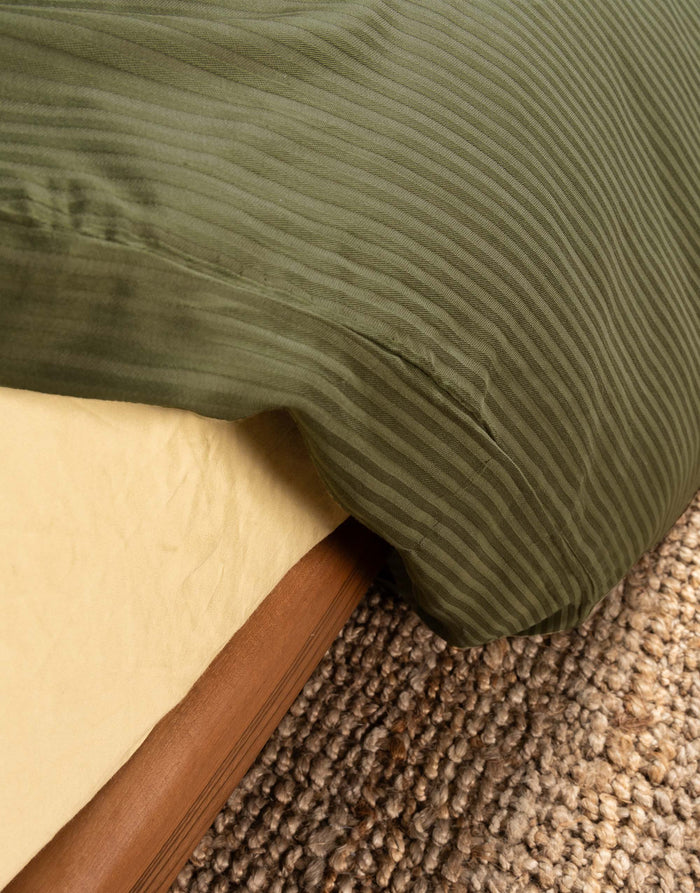 Essenza Coletta Dekbedovertrek 140 x 200|220 cm - Mosgroen