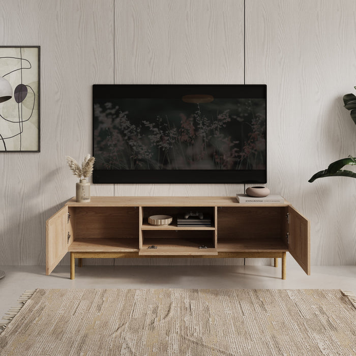 Meubella - TV-Meubel Storm - Eiken - 159 cm