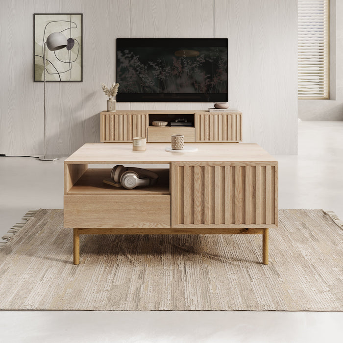 Meubella - Salontafel Storm - Eiken - 106 cm