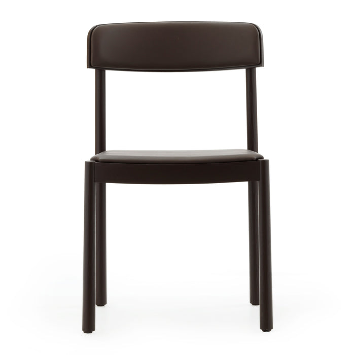 Normann Copenhagen Timb Eetkamerstoel - Leer - Bruin