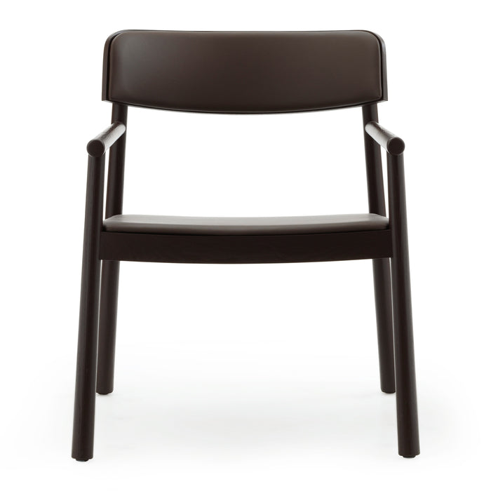 Normann Copenhagen Timb Fauteuil met Armleuning - Leer - Bruin