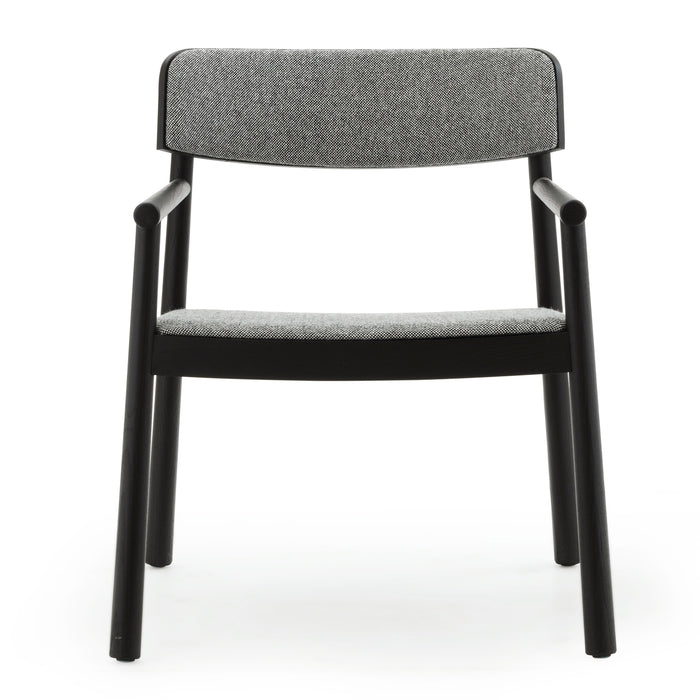 Normann Copenhagen Timb Fauteuil met Armleuning - Textiel - Lichtgrijs / Zwart