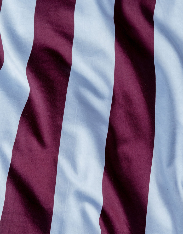 Essenza Minte Stripe Dekbedovertrek 140 x 200|220 cm - Mauve|Blue