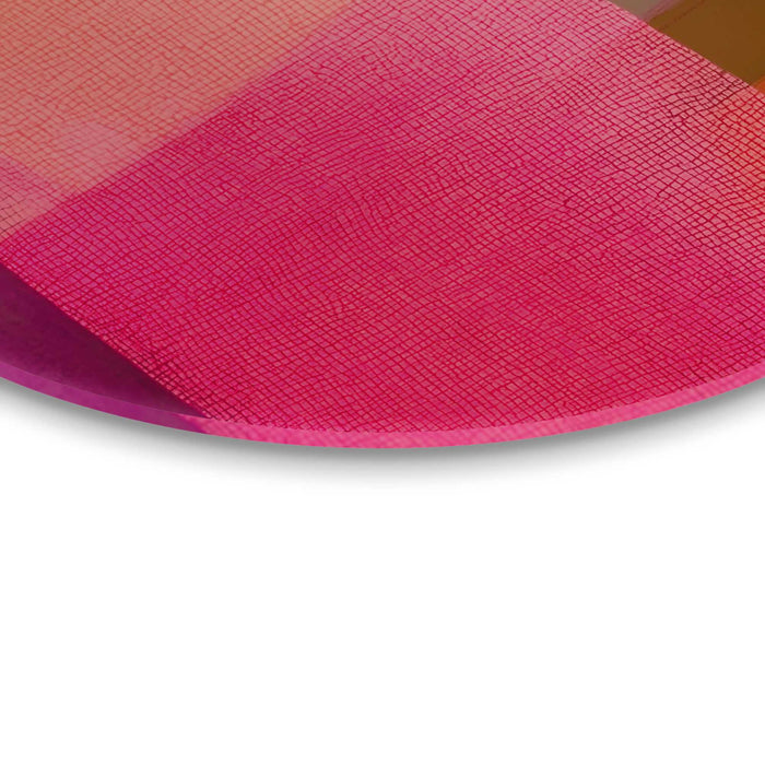 Reinders - Roze tinten I - Glasschilderij Ø 50 cm - Roze