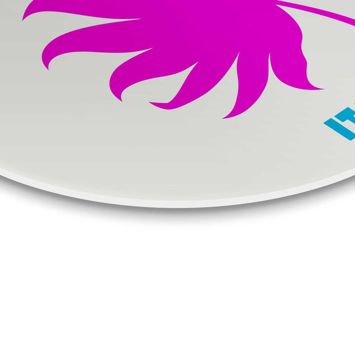 Reinders - Sardinië - Glasschilderij Ø 70 cm - Roze