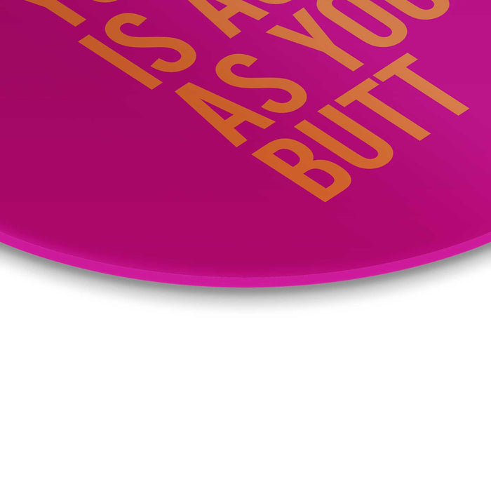 Reinders - Have a nice day - Glasschilderij Ø 70 cm - Roze