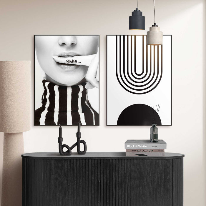 Reinders - Stilte in Stijl - Schilderijen set 50x70 cm - Zwart-Wit