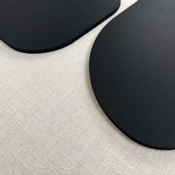 Reinders - Organic Blocks Linen Black - Schilderij 3D Art 50x70 cm - Zwart