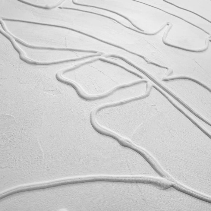 Reinders - Palm Leafs Schilderij - 70 x 50 cm - Wit