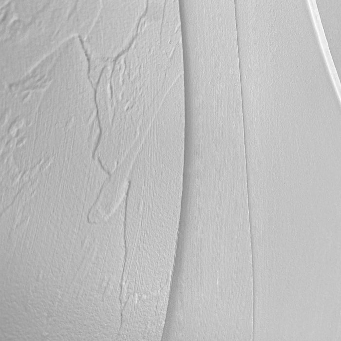 Reinders - Terrace Relief Art Schilderij - 70 x 50 cm - Wit/Walnoot