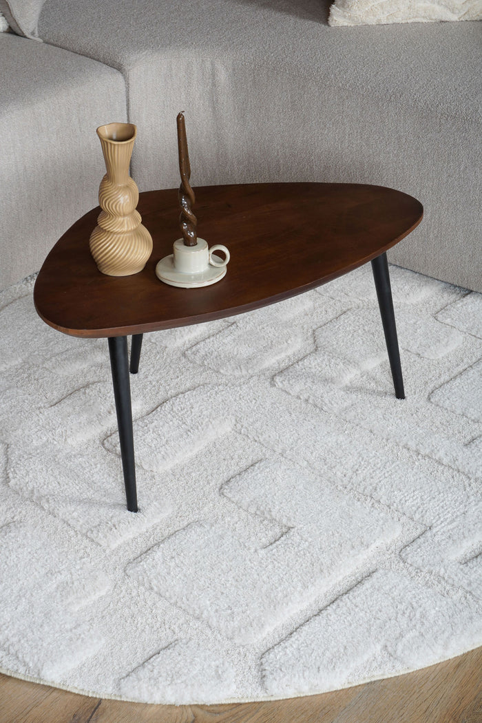 Veer Carpets - Vloerkleed Liana Creme Rond ø160 cm