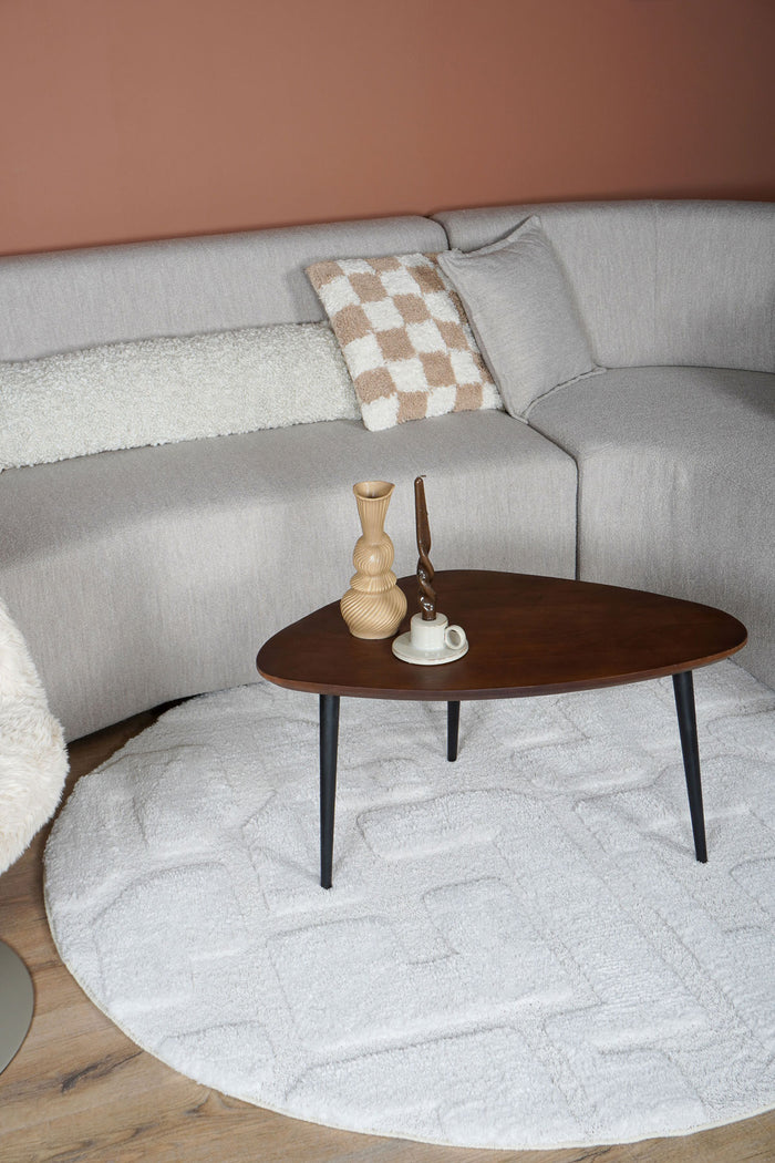 Veer Carpets - Vloerkleed Liana Creme Rond ø160 cm