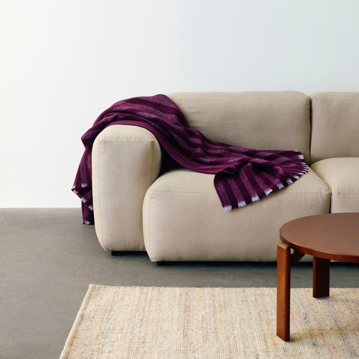 HAY Duo Throw Plaid - Plum