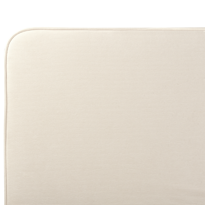 Beliani-VALOGNES-Tweepersoonsbed-Lichtbeige-160 x 200 cm-Corduroy