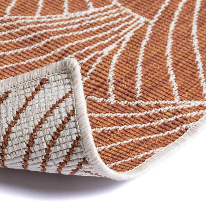 Interieur05 Buitenkleed Deco roest|wit dubbelzijdig - 240 x 340 cm