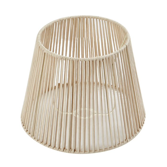 QAZQA Buiten lampenkap met beige touw IP54 40|28|30 - Jayla