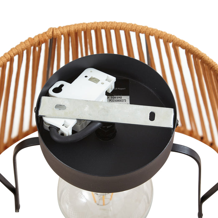 QAZQA Japandi buiten plafondlamp met oranje touw IP54 - Jayla