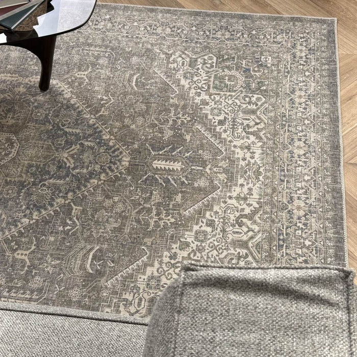 Interieur05 Vintage vloerkleed Ethel Groen|Blauw - 290 x 200 cm