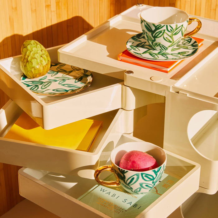 Urban Nature Culture Good Morning Gebaksbord - Leaves Evergreen Sprig - 4 st.