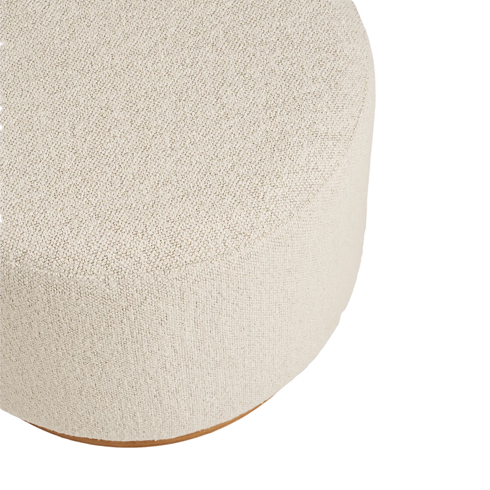 Artichok Dawn Ronde Poef Zand - Ø 50 x 41 cm